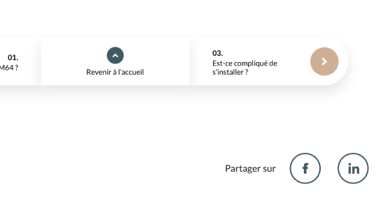 Focus sur une page du site web