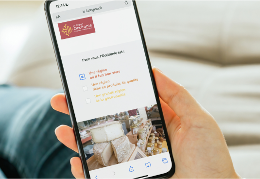 Vue sur l'application